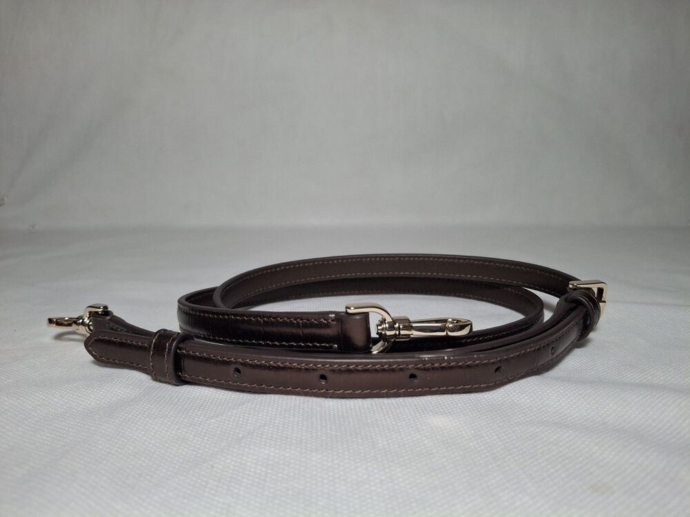Kate Spade Madison Croc Embossed Willow Medium Convertible Crossbody Brown - Picture 7 of 8